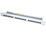 ROLINE VALUE Patch panel Cat5e/Class D, 19", 24 porta, STP, svijetlosivi